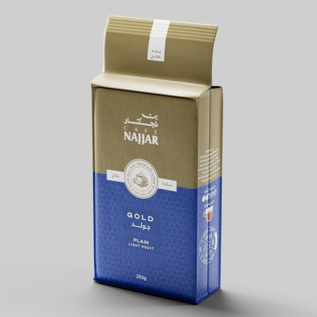 » Light Roast 250 g Gold World of Najjar Blends Arabica Robusta Plain (25% off)